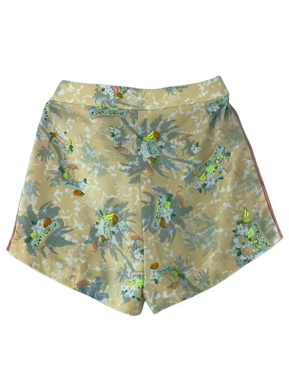 Playhound Beige Graphic Print Shorts Size M
